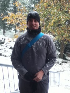 First snow at vet school in Slovakia